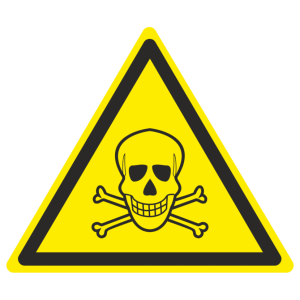 Наклейка W-03 «Опасно. Ядовитые вещества»
