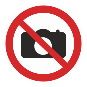 Т-2378 - Таблички на металле «Фотографировать запрещено»
